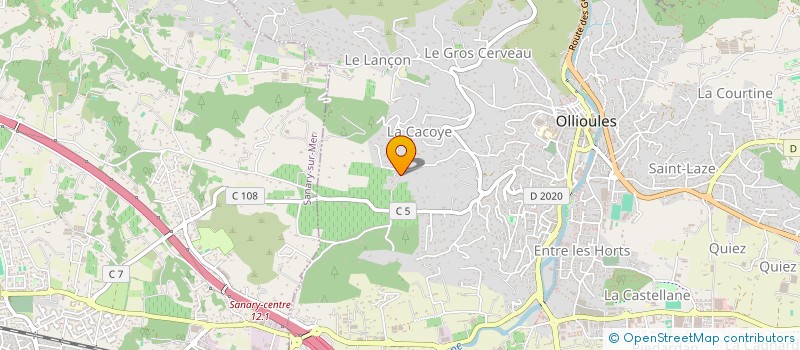 localisation de l'entreprise TERREBRUNE à OLLIOULES