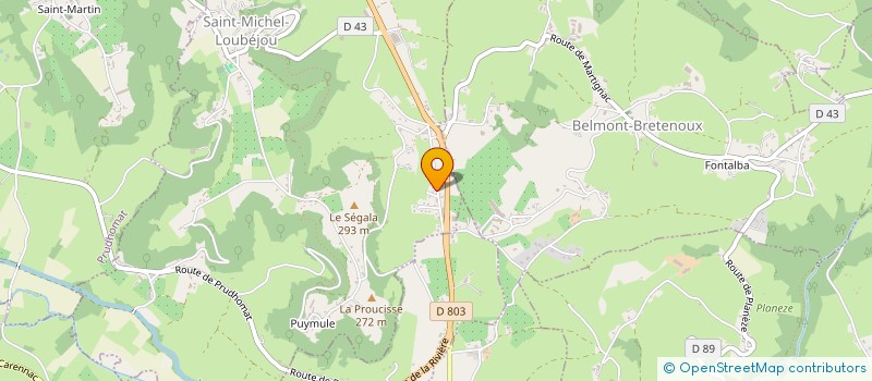 localisation de l'entreprise TERREDATA  SAINT-MICHEL-LOUBEJOU