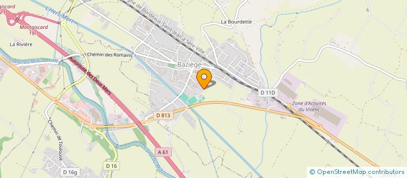 localisation de l'entreprise TERREFORTS BAZIEGE JUDO  BAZIEGE