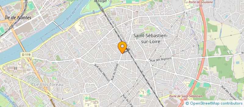 localisation de l'entreprise TERRELINK à SAINT-SEBASTIEN-SUR-LOIRE
