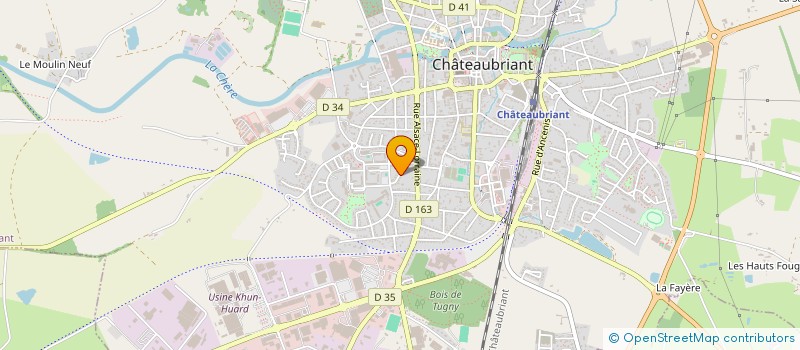 localisation de l'entreprise TERRENAS  CHATEAUBRIANT