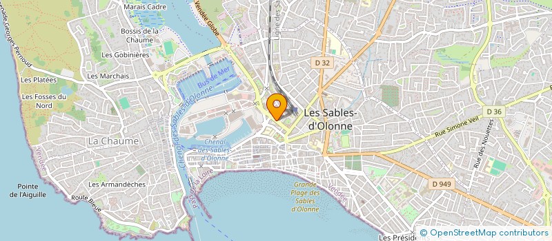 localisation de l'entreprise TERREOCEA à LES SABLES D'OLONNE