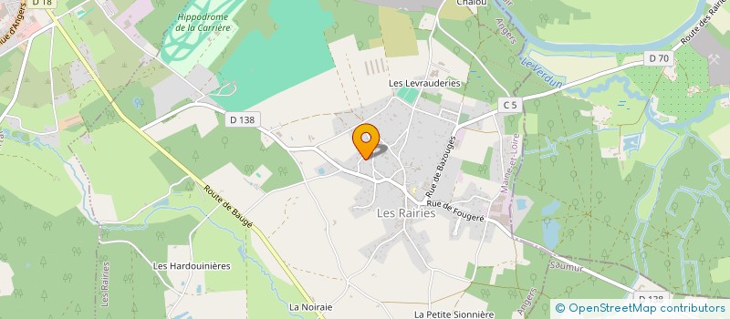 localisation de l'entreprise TERRES CUITES YVON CAILLEAU à LES RAIRIES