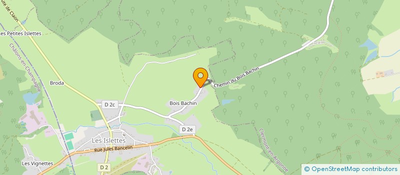 localisation de l'entreprise TERRES D'ARGONNE  LES ISLETTES