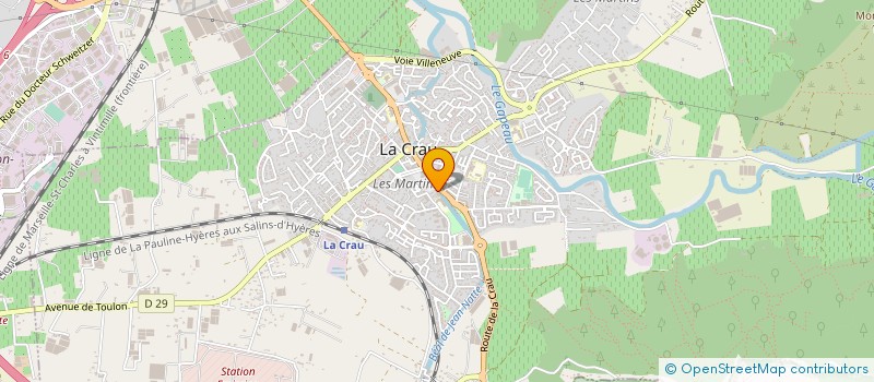 localisation de l'entreprise TERRES D'AZUR à LA CRAU
