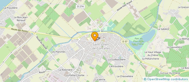 localisation de l'entreprise TERRES D ENTRAIDE ASSJC  SAINT-JULIEN-DE-CONCELLES