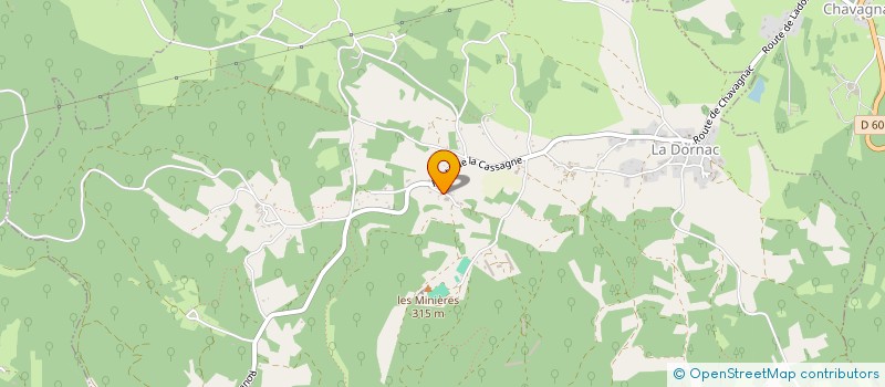 localisation de l'entreprise TERRES D'ETOILES  LA DORNAC