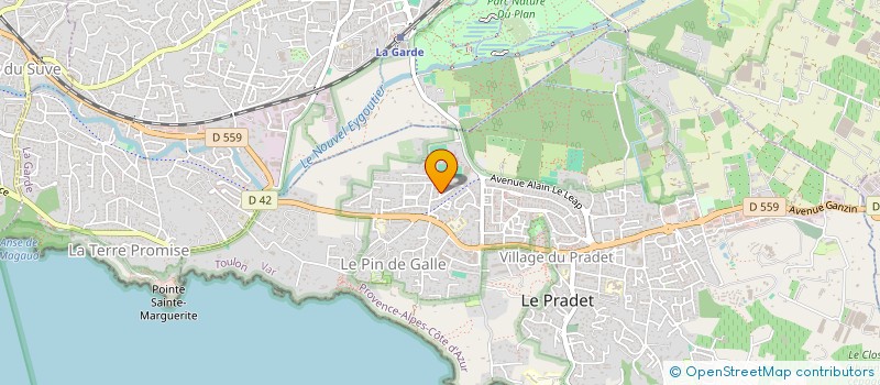 localisation de l'entreprise TERRES D'O TERRES D'ORIGINE  LE PRADET