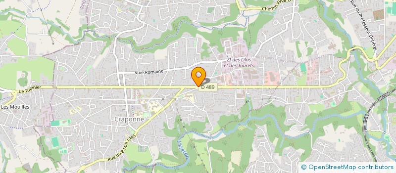 localisation de l'entreprise TERRES D'OUEST  CRAPONNE