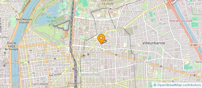 localisation de l'entreprise TERRES DE LOISIRS  VILLEURBANNE