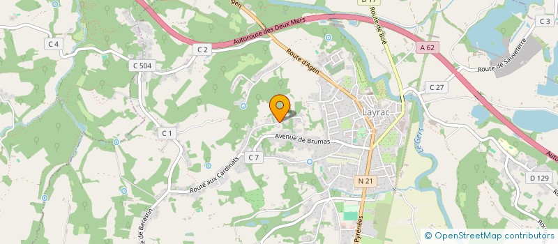 localisation de l'entreprise TERRES DE PROGRES  LAYRAC