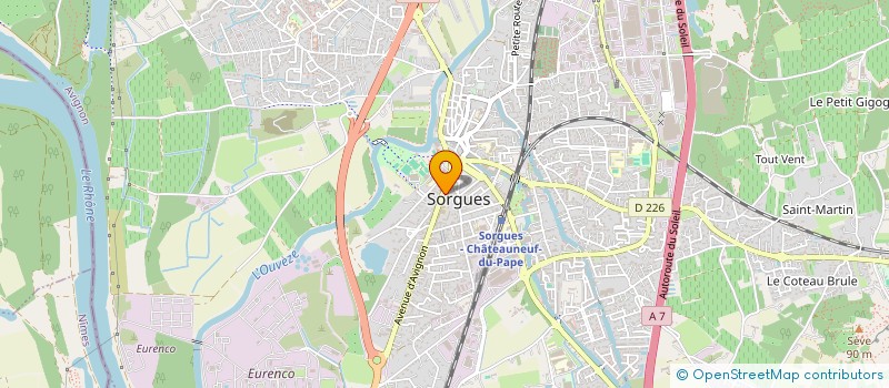 localisation de l'entreprise TERRES DE PROVENCE  SORGUES