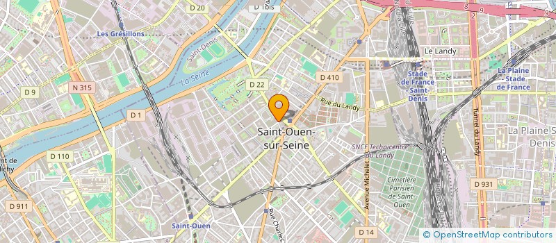 localisation de l'entreprise TERRES DE PROVENCE à SAINT-OUEN-SUR-SEINE