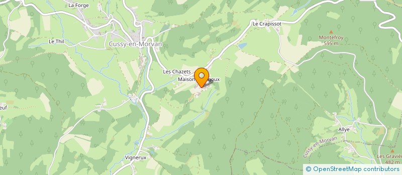 localisation de l'entreprise TERRES DU MORVAN  CUSSY-EN-MORVAN