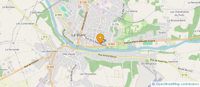 localisation de l'entreprise TERRES EN SAVEURS à LE BLANC