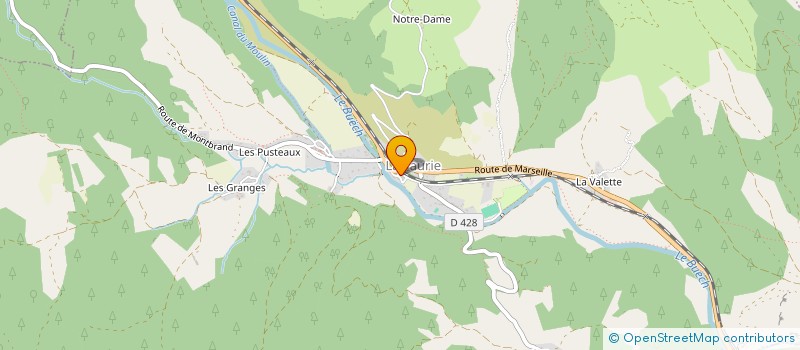 localisation de l'entreprise TERRES ET CIMES  LA FAURIE