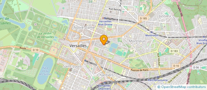 localisation de l'entreprise TERRES ET COULEURS à VERSAILLES