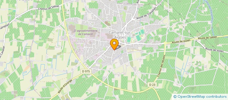 localisation de l'entreprise TERRES ET FAMILLE  CAMARET-SUR-AIGUES