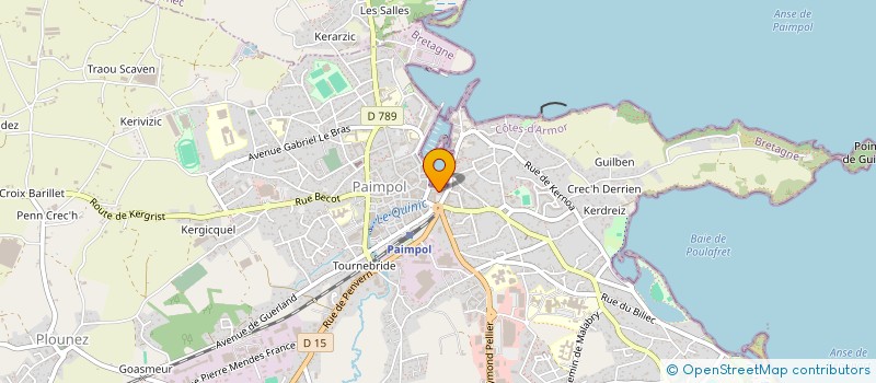 localisation de l'entreprise TERRES ET RIVAGES à PAIMPOL