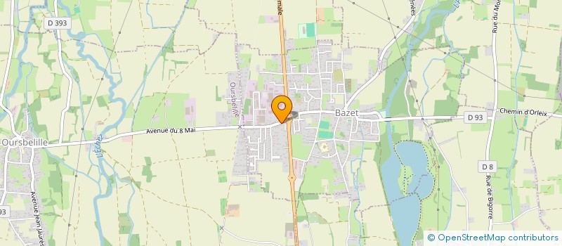 localisation de l'entreprise TERRES ET SAVEURS  BAZET