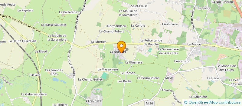 localisation de l'entreprise TERRES ET TOILES à COUERON