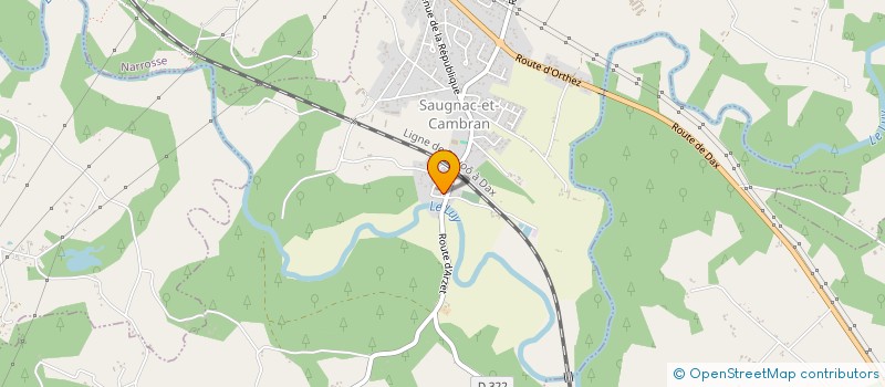 localisation de l'entreprise TERRES ET VOIX  SAUGNAC-ET-CAMBRAN