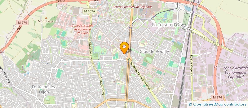 localisation de l'entreprise TERRES FRANCHES à DIJON