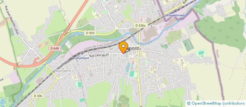 localisation de l'entreprise TERRES NOUVELLES  JEUMONT