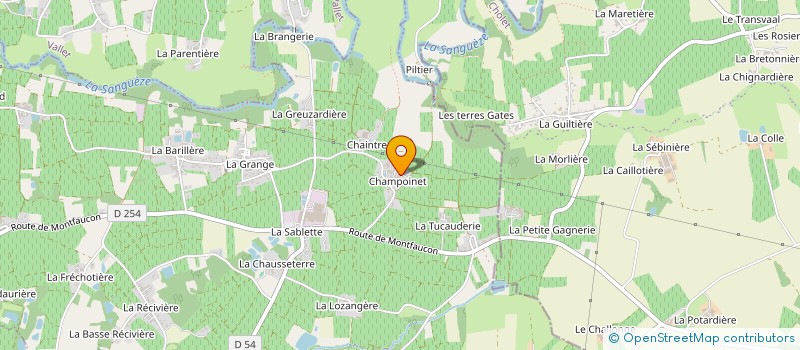 localisation de l'entreprise TERRES PRES BOCAGE  MOUZILLON