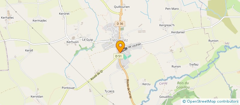 localisation de l'entreprise TERRES & REVES SMARTHOME  TREGOUREZ