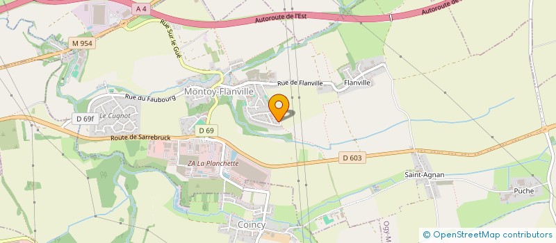 localisation de l'entreprise TERRES ROUGES PRODUCTION  OGY-MONTOY-FLANVILLE