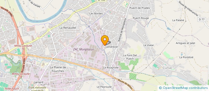 localisation de l'entreprise TERRES TARNAISES  SAINT-JUERY