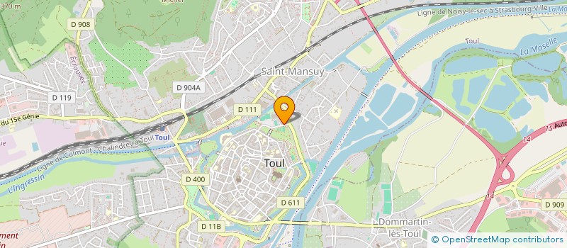 localisation de l'entreprise TERRES TOULOISES BADMINTON  TOUL