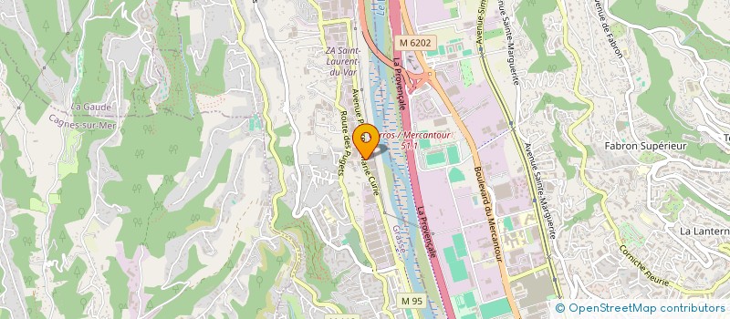 localisation de l'entreprise TERRES & VIGNOBLES  SAINT-LAURENT-DU-VAR