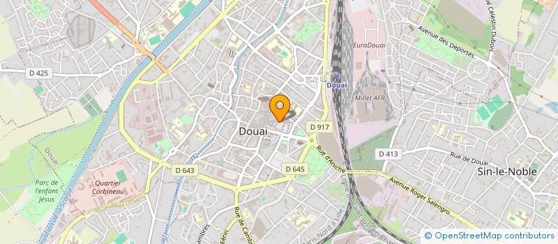 localisation de l'entreprise TERRET à DOUAI