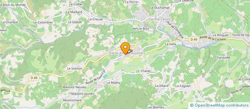 localisation de l'entreprise TERRET MACONNERIE  VAUX-EN-BEAUJOLAIS