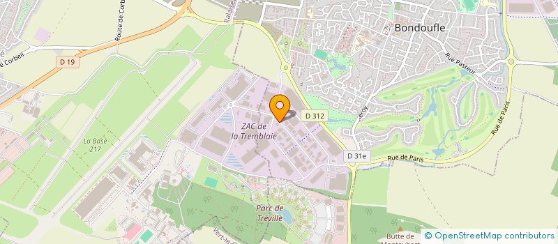 localisation de l'entreprise TERREVA LOGISTIQUE  BONDOUFLE