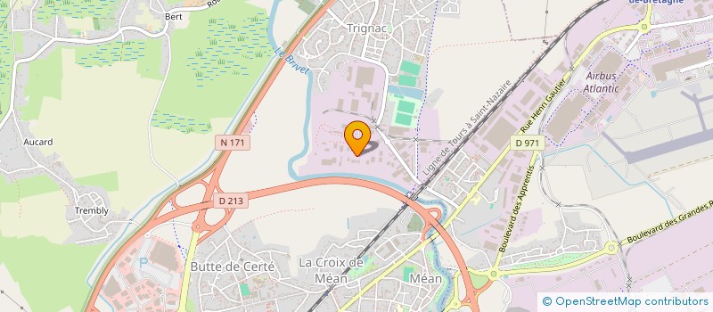 localisation de l'entreprise TERREXO à TRIGNAC
