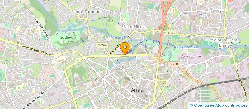 localisation de l'entreprise TERRI'MOUV INCLUSION - TERRITOIRES EN MOUVEMENT POUR L'INCLUSION à ARRAS