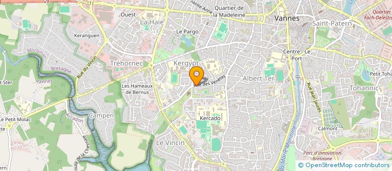 localisation de l'entreprise TERRIBLE à VANNES