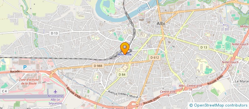 localisation de l'entreprise TERRIE AVOCATS à ALBI