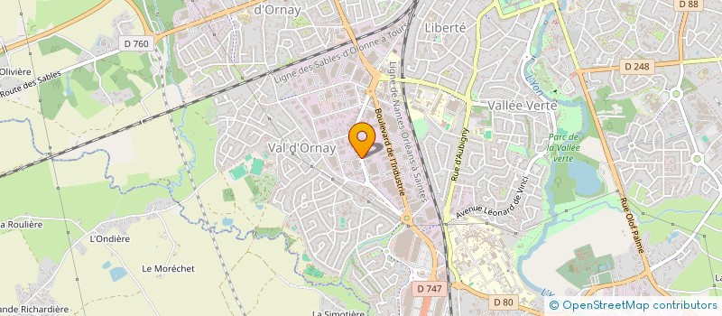 localisation de l'entreprise TERRIEN à LA ROCHE-SUR-YON