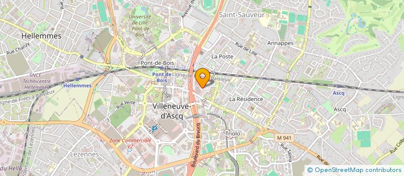 localisation de l'entreprise TERRIEN & LECORPS à VILLENEUVE-D'ASCQ