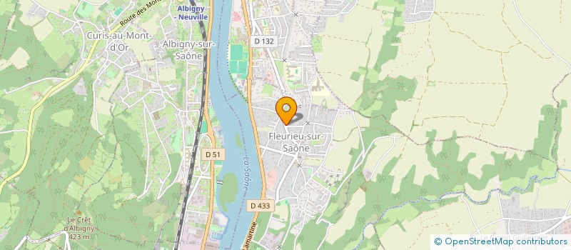 localisation de l'entreprise TERRIER-DELAGE  FLEURIEU-SUR-SAONE