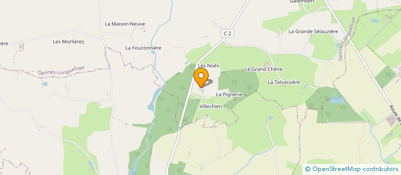 localisation de l'entreprise TERRIER & TERROIRS à GENNES-LONGUEFUYE