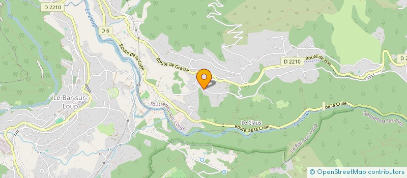 localisation de l'entreprise TERRIGENA  TOURRETTES-SUR-LOUP