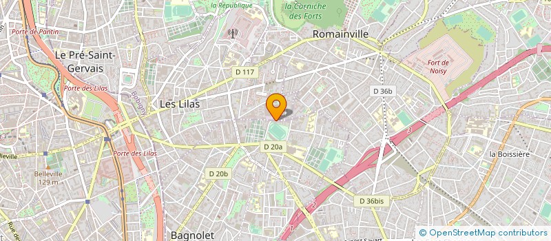 localisation de l'entreprise TERRINVEST à BAGNOLET