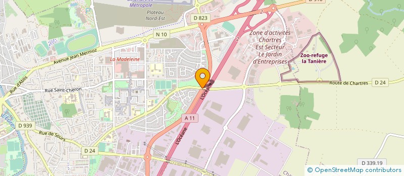 localisation de l'entreprise TERRIS UNION  CHARTRES