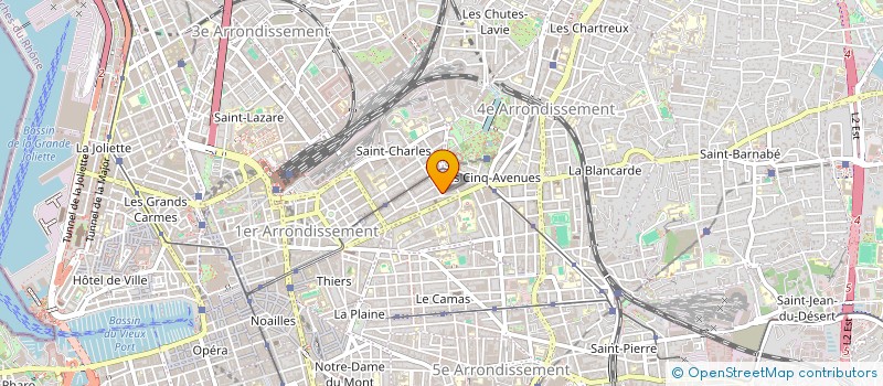 localisation de l'entreprise TERRITOIRE D ACTIONS ET DE COOPERATION (DANSES) à MARSEILLE