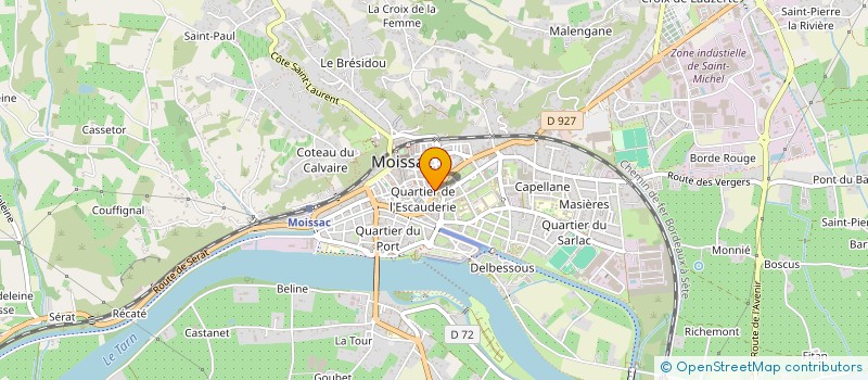 localisation de l'entreprise TERRITOIRE INSERTION DEVELOPPEMENT à MOISSAC